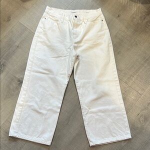 Frame Denim Relaxed White Jeans
